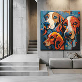 Painting by numbers dogs portraits